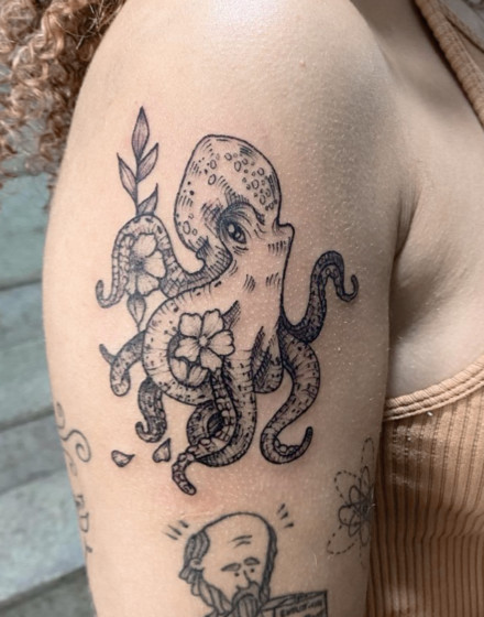 Cute Kraken Tattoo