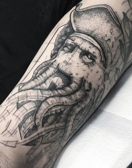 Davy Jones Tattoo