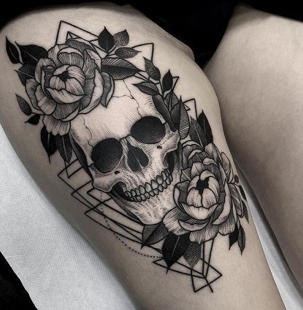 With Skull