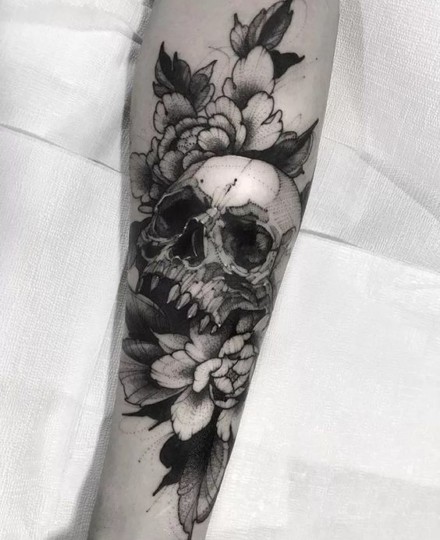 With Skull