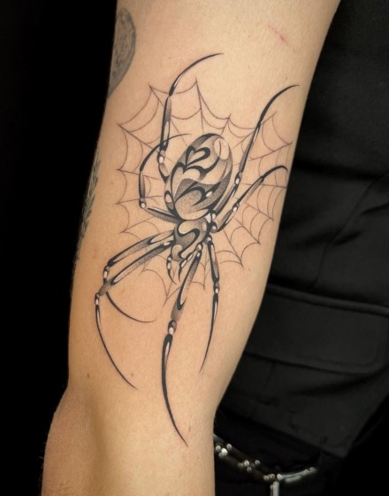 Tattoos of a Spider Web