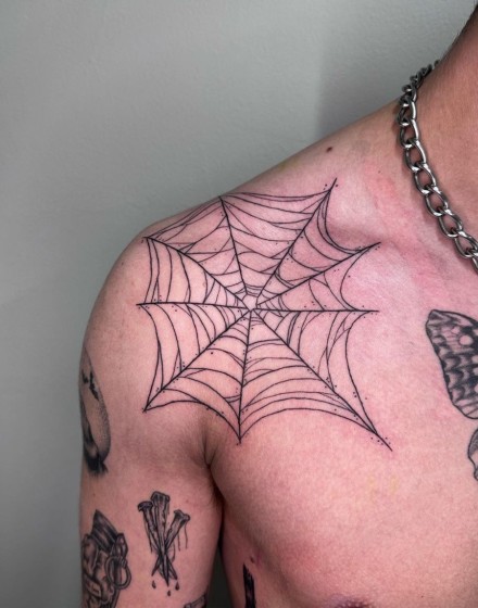 Tattoos of a Spider Web