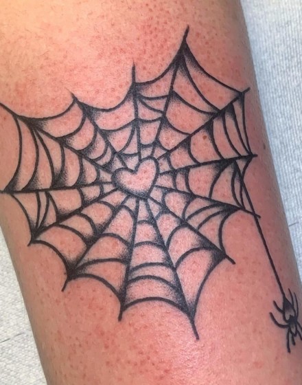 Tattoos of a Spider Web