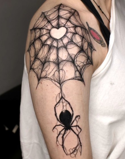Tattoos of a Spider Web