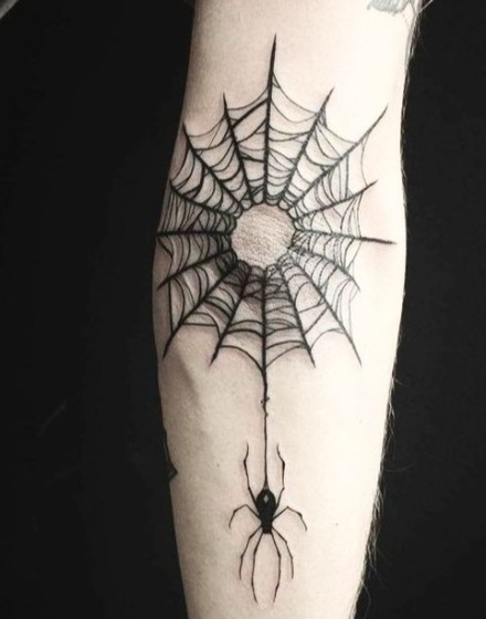 Tattoos of a Spider Web