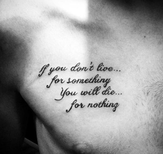 Quote on the Chest