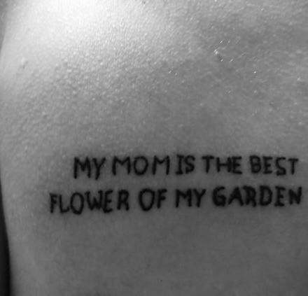 Mother-son tattoos