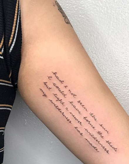 Inner Biceps Tattoos