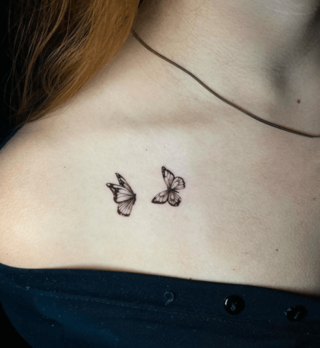 Tattoos With Delicate Butterflies
