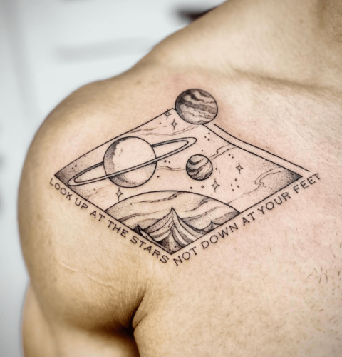 Collarbone Tattoos for Men