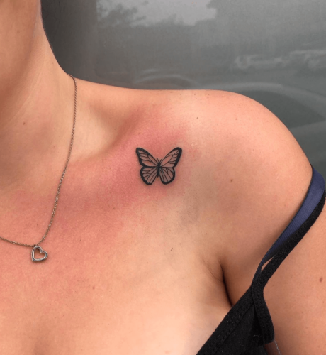Tattoos With Delicate Butterflies