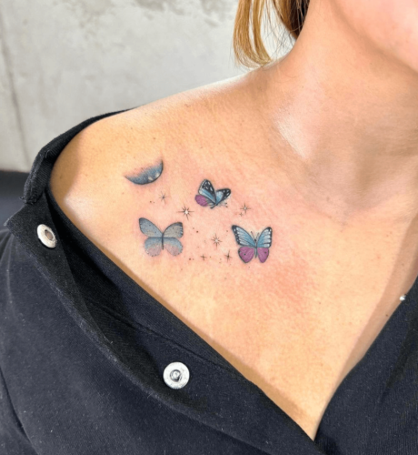 Tattoos With Delicate Butterflies