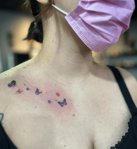 Tattoos With Delicate Butterflies