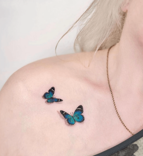 Tattoos With Delicate Butterflies