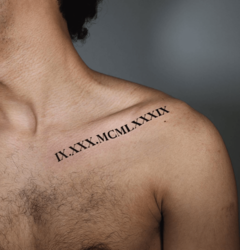 Collarbone Tattoos for Men