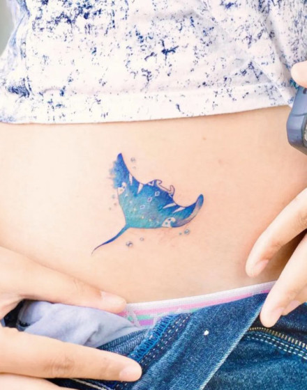 Color Stingray Tattoo