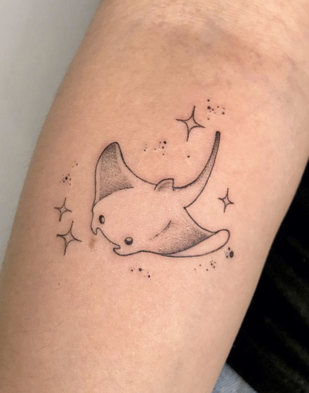Cute Stingray Tattoo