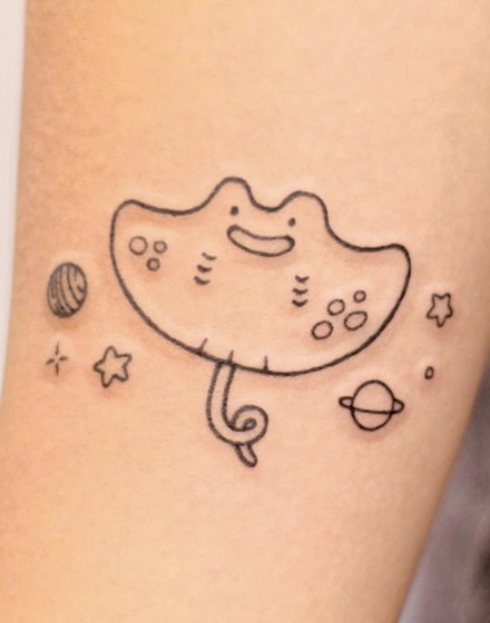 Cute Stingray Tattoo