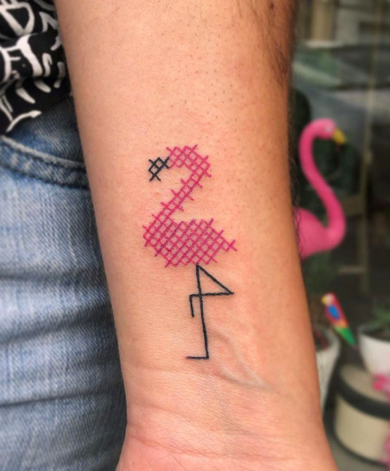 Cross-Stitch Embroidery Tattoo