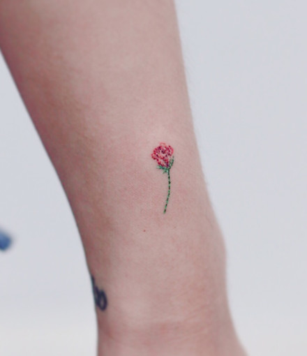 Minimalistic Embroidery Tattoo