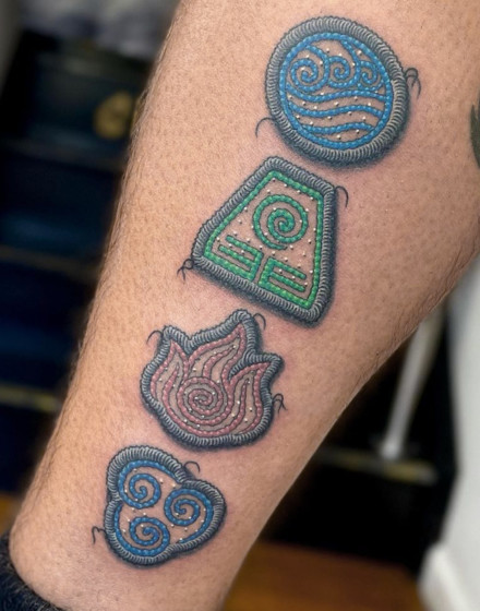 Realistic Embroidery Tattoo