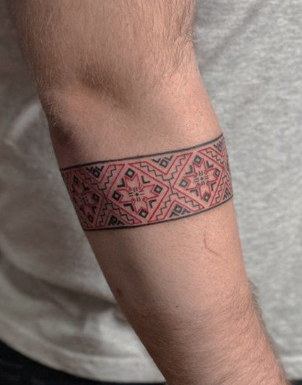 Band Embroidery Tattoo