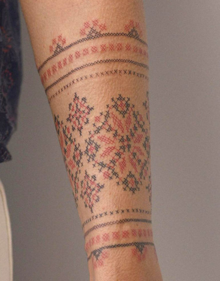 Vyshyvanka Embroidery Tattoo