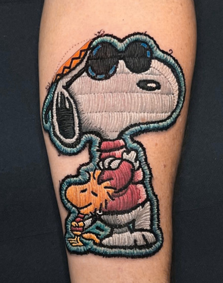 Realistic Embroidery Tattoo