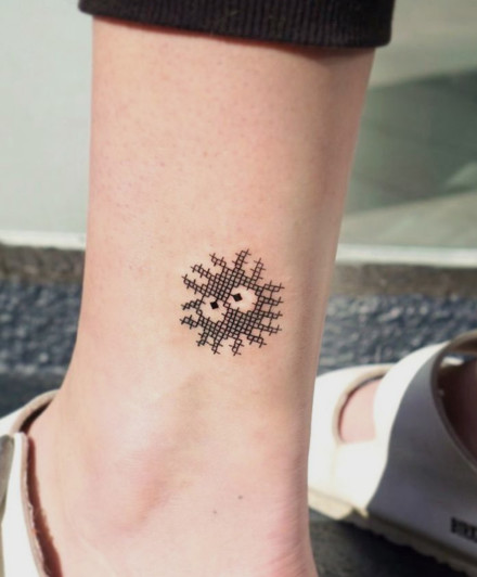 Cross-Stitch Embroidery Tattoo
