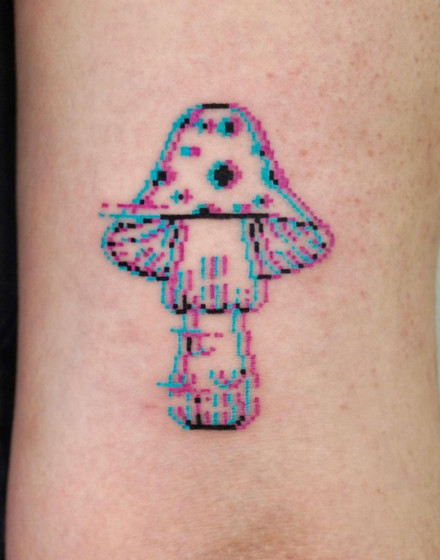 Pixel Embroidery Tattoo