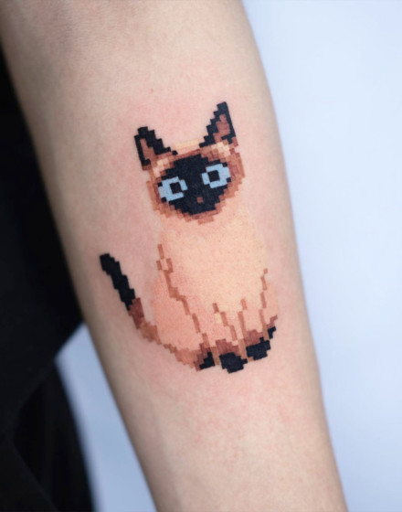Pixel Embroidery Tattoo