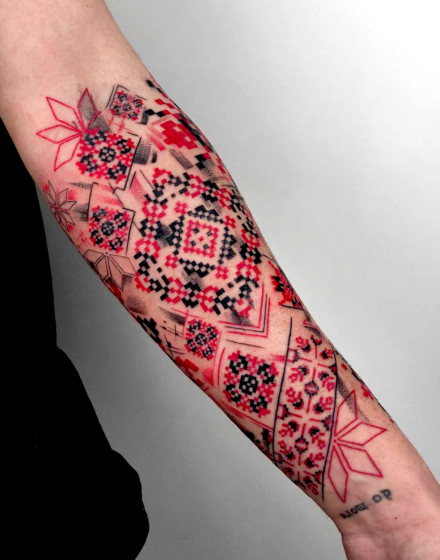 Vyshyvanka Embroidery Tattoo