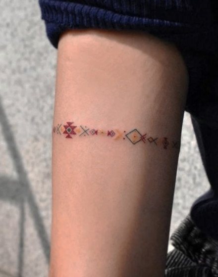 Band Embroidery Tattoo