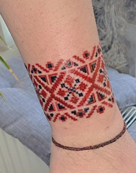 Vyshyvanka Embroidery Tattoo
