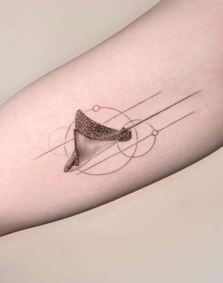 Geometry Stingray Tattoo