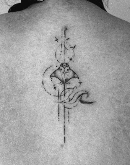 Geometry Stingray Tattoo