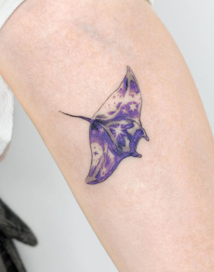 Landscape Stingray Tattoo