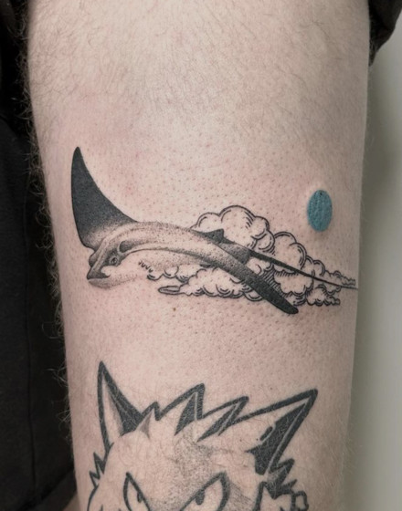 Landscape Stingray Tattoo