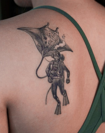 Manta Ray Tattoo