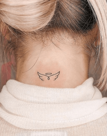 throat female tattoo