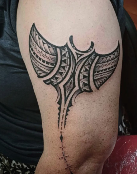 Tribal Stingray Tattoo