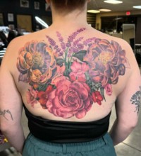 Ryan Jordan—Impressive Floral Print Tattoos in Arizona