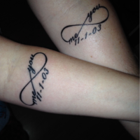 Infinity sign tattoo