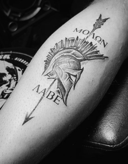Best Placement For Molon Labe Tattoo