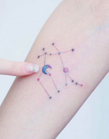 Gemini Constellation Tattoo