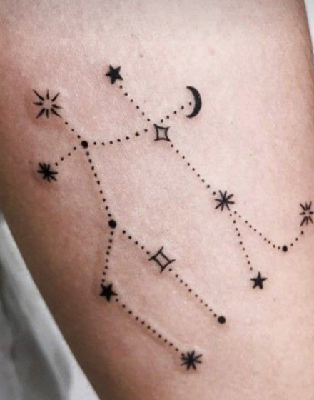 Gemini Constellation Tattoo