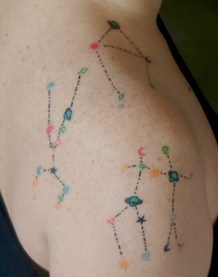 Gemini Constellation Tattoo
