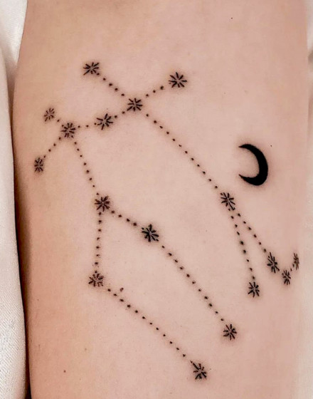 Gemini Constellation Tattoo