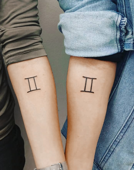 Gemini Symbol Tattoo