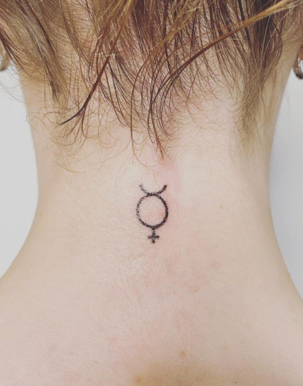 Mercury Symbol Tattoo